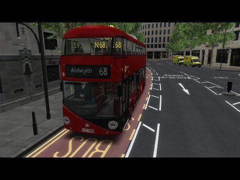OMSI 2: Route 68 - West Norwood to Aldwych, Map - Add-On London