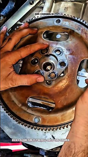 Rear Main Seal & Flywheel Installation#shorts #satisfying #technique #mechanic #working
