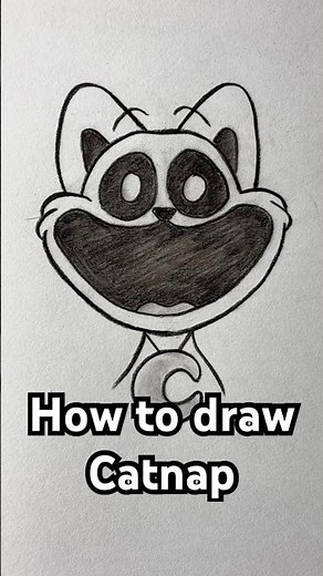 How to draw Catnap from Poppy playtime #poppyplaytime #catnap #prototype #art #drawing