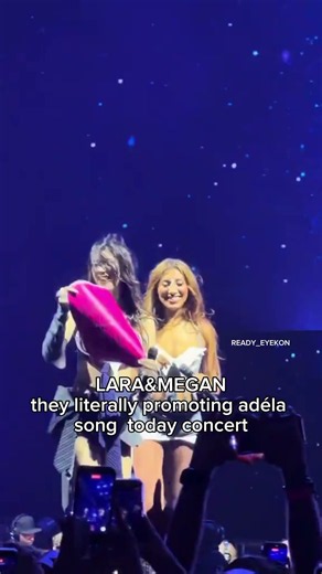Lara and Megan they promoting adéla song today concert#lara#megan#lara_katseye#megan_kataeye#fyp