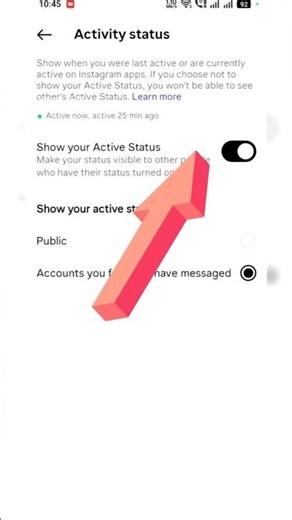 Instagram me online active off kaise kare #instagram #smartphone