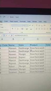 How to use basic Vlookup formula in excel #excel #tallyprime #shorts #viral