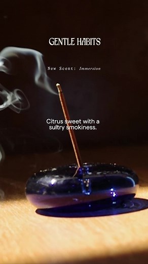 2K views | Whether you're seeking a brief respite from the daily grind or a moment of introspection, our Immersion Incense offers a simple, no-nonsense way to reconnect with yourself. With crisp citrus top notes and a deep, smoky base, each stick offers a moment of grounded tranquillity. It’s easy to see why this is our best seller. It truly is one-of-a-kind. Shop now as a part of the starter pack and set yourself up for the ultimate Gentle Habits experience. | GentleHabits | Facebook