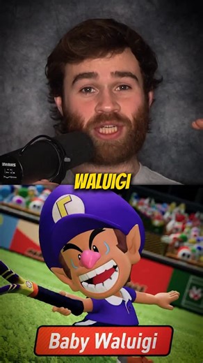 Randy Wentworth on Instagram: "Baby Waluigi is here! #supermario #mariobros #mariotennisfever #switch2 #nintendo"