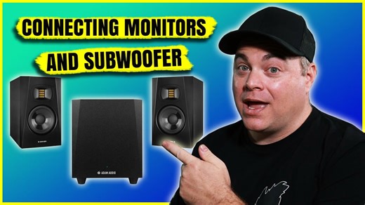 Adam Audio T5V & T10S - How To connect A Subwoofer