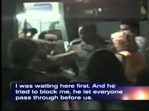 Video: Irate guest chokes Disney bus driver