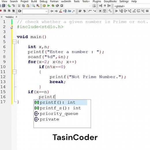 No. 13 Check whether a given number is Prime or not | C Program to Check a Number is Prime or Not |