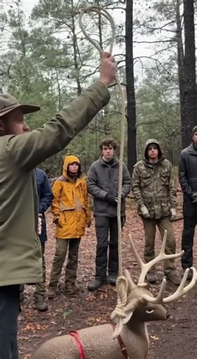 🦌 Rope Lasso Deer Rescue Demo! #shorts