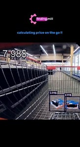 "MLPythonInsight" on Instagram: "Here is how you can make this project 👇 In this project, I've developed an intelligent shopping cart system using YOLOv5 for real-time object detection and OpenCV for image processing. The system accurately detects and identifies products placed in the shopping cart, as shown by the bounding boxes and labels with the corresponding prices. The total cost is calculated dynamically as items are added or removed from the cart. For instance, when a product pri