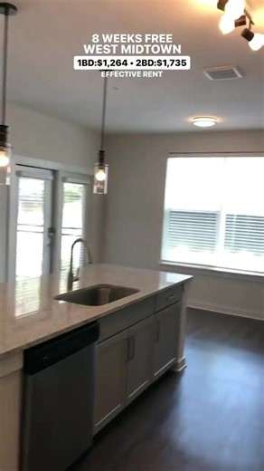 ⚡ 8 WEEKS FREE ⚡ ⚡ West Midtown 💎 ⚡ Brand New Construction ⚡ 1 Bedrooms (680 SqFt) start at: 💎 $1,475/Month -> Eff Rent: $1,264! 💎 2 Bedrooms (1077 SqFt) start at: 💎 $2,025/Month -> Eff Rent: $1,735! 💎 “Eff Rent” is the average rent including total number of free months. (Base Rent – “Free Months” Discount = Eff rent) Residents are required to pay Base rent and are responsible for self-managing the “free months” discount to realize the “Eff Rent” ‼️ All applicants must have 3x Rent income (