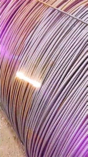 Steel bar rust removal cleaning process #construction #maintenance