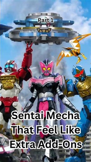 (part1) These Sentai Mecha Are Basically Optional… #tokusatsu #supersentaiseries #powerrangers