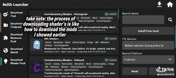 Zalith Launcher Tutorial: Shaders and Mods Guide