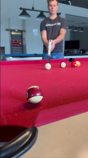 Shotgun pool cue in action #billiard #cue #cuestick #shotgun #gun #billiardtips #8ball #shotguncue