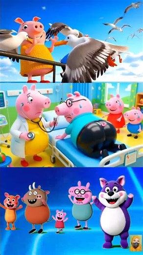 Peppa Pig Dance Transformation 👶 | EDM Cover | Tiles Hop #shorts #peppapig