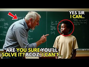 Harvard’s Top Professor Humiliated After 12 Year Old Black Genius Solves Unsolvable Math Problem