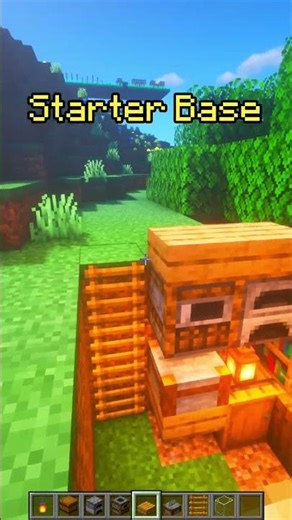 Minecraft Starter Base🏡 #minecraft #shorts