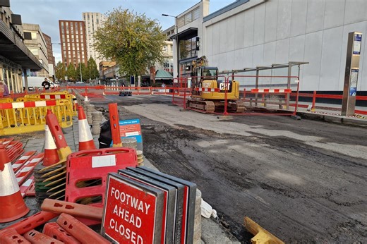 Roadworks after dramatic water burst reveal forgotten history