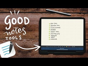 Goodnotes 5 toolbar walkthrough