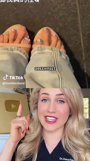 Do you have this foot type? #greekfoot #mortonstoe #doctorexplains #brachymetatarsia