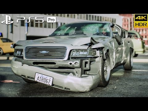 (PS5 Pro) The Matrix Awakens Car Crash Gameplay Unreal Engine 5 4K HDR 60FPS