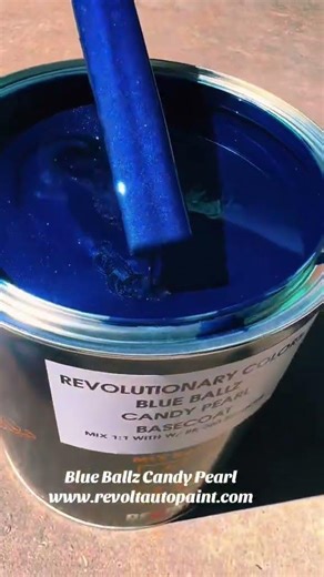 Revolt’s Blue Ballz Candy Pearl #revoltautopaint #paint #candypaint #candy #pearl