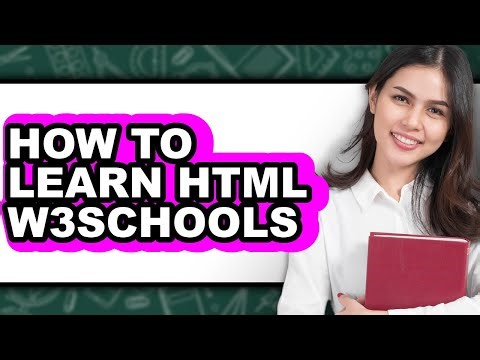 How to Learn HTML W3Schools (Easy Method)