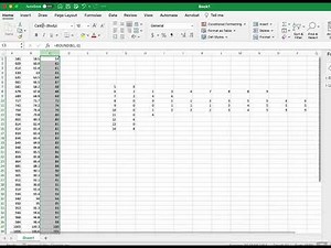 Stem and leaf plots in Excel