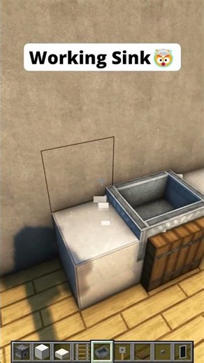 Minecraft Working Sink🤯💦#minecraft #shorts