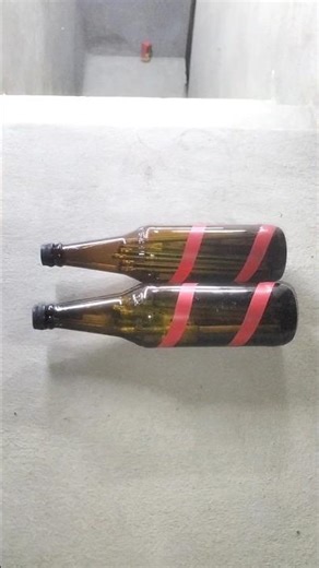 Satisfying Yellow Glass Bottle Crush! ASMR#shorts #satisfying #asmr #oddlysatisfying