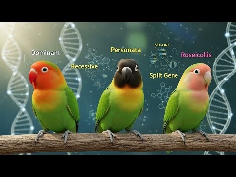 Lovebird Genetics Made Simple | Dominant, Recessive & Sex-Linked Traits Explained