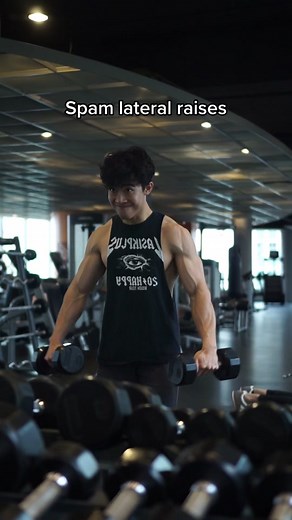 Train smarter, not harder, we’ll don’t just do mindless sets of light lateral raises #fyp #gym #bodybuilding #fitness