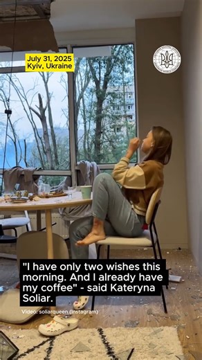 Ukrainian TV presenter Kateryna Soliar shared how her apartment looks this morning after Russia's overnight attack on Kyiv. | In Ukraine