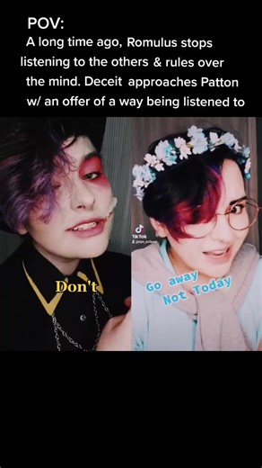 #duet with @ryn_eclipse Pov is finally complete. I'm thinking of doing a whole story #sandersides #janussanders #pattonsanders #romulus #rynsromulus