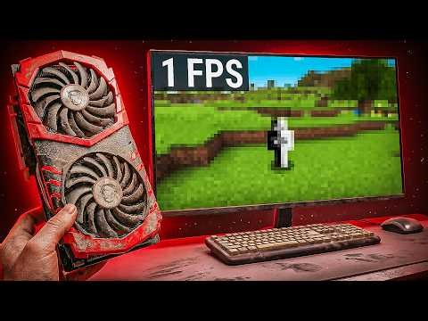 Can The CHEAPEST GPU Run Minecraft?