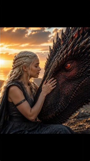 🔥 Title: Daenerys Rises with Her Dragons | Epic Game of Thrones Moment 🐉👑🔥#Khaleesi