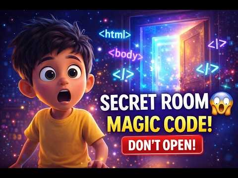 The Secret Coding Room 😱 | Pixar Style Animation Story for Kids | Learn HTML Fun!