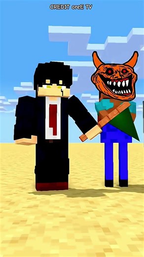 Help Herobrine To Power Up And Run Fast To Win 🥶 #minecraft #shorts #viralshort