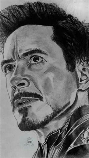 Drawing of iron man Tony stark #shorts #ytshorts