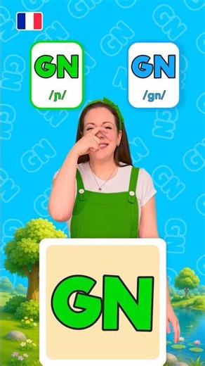 "GN" sound in French - Learn to talk and read 🇲🇫 #learning #phonics #kids #toddlers #preschool