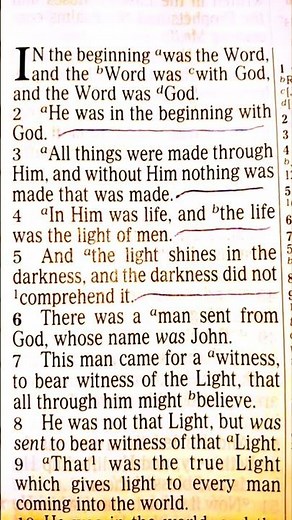 John 1:1-5 (All Things were made through HIM, and without HIM Nothing was made that was made. )