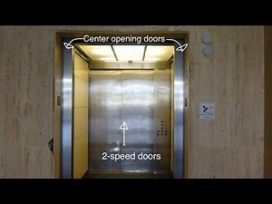 Interesting Door Configuration! Otis Series 2 Traction Elevators at TAMU in College Station, TX.