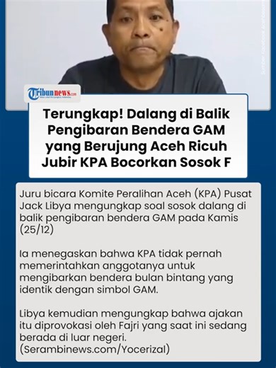 Konvoi Ricuh Pengibaran Bendera GAM: Dalang di Balik