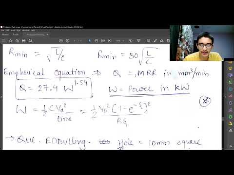 EDM Volume Removed, Material Removal Rate, MRR, Empirical Equation MRR |UCM15|Production| Mechanical