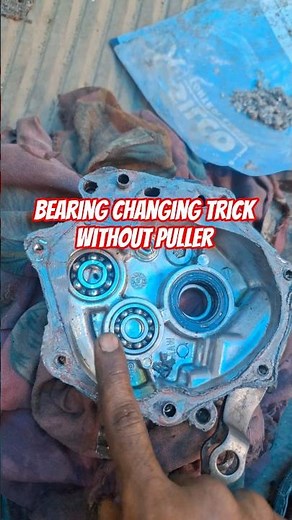 How remove engine case bearing | Gear box bearing changing trick