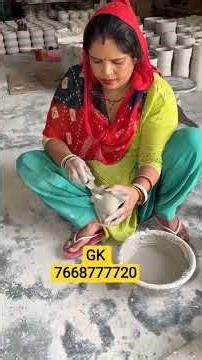 Ceramic pots casting #clay #plant #machine