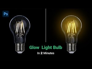 How To Make A Light Bulb Glow In Photoshop! Glow Tutorial (In 2 Minutes)