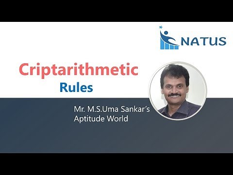 Cryptarithmetic Rules