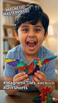 Making a Bird & Chicken with Magnetic Tiles! 🐥