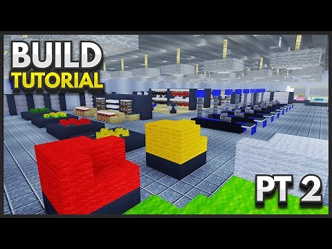 How To Build A WALMART in Minecraft! (Part 2)